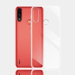 Clear Soft Silicone Phone Case for Motorola Moto E Series (Clear)