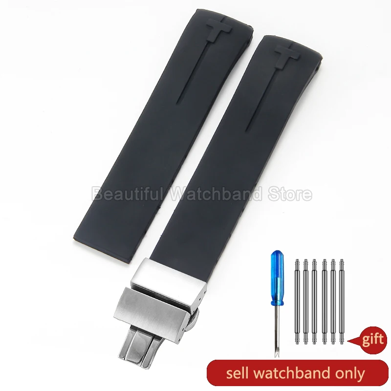 Premium Silicone Watch Strap – Scratch-Resistant, Color-Stable, Odorless Design with Folding Buckle