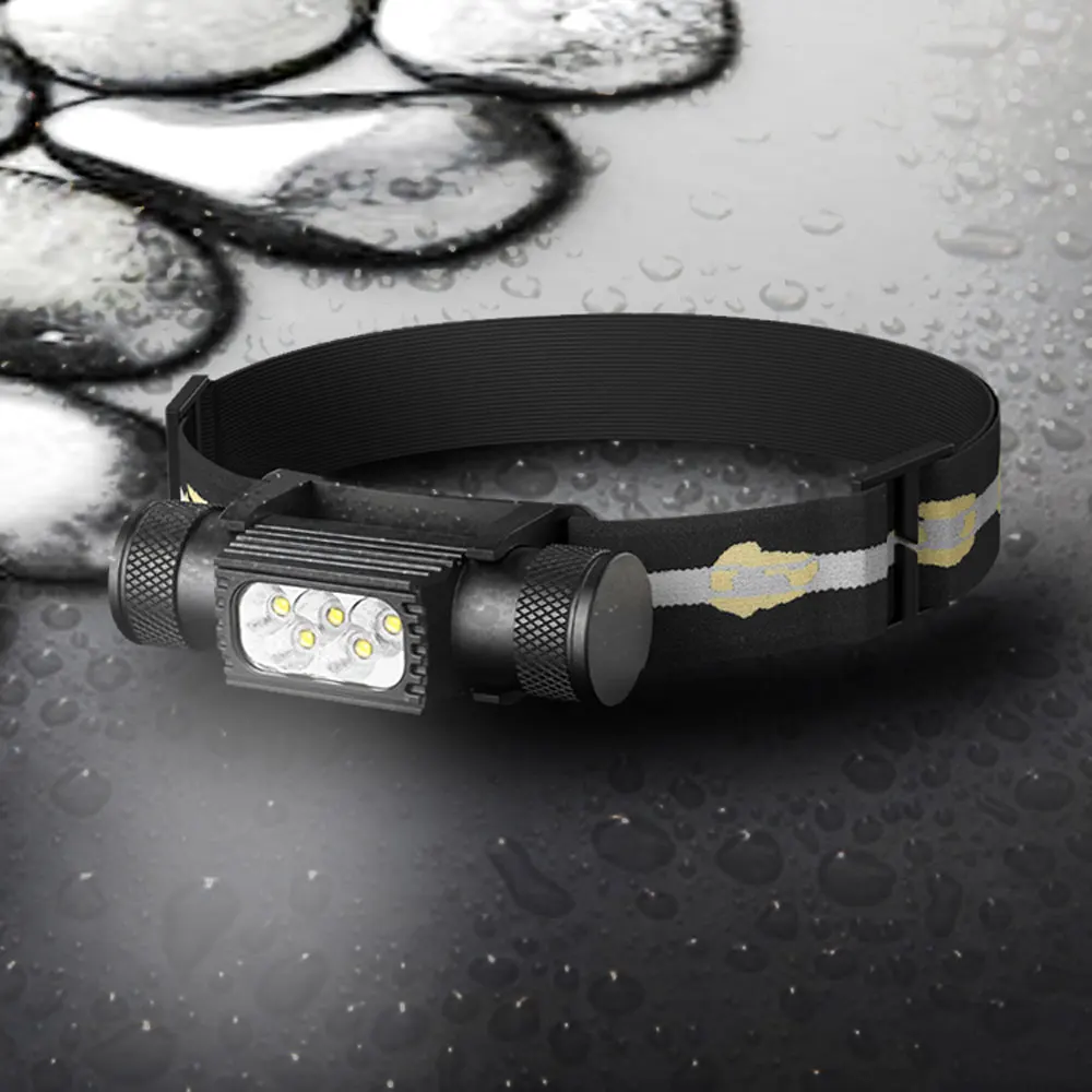 D50 Type-C Rechargeable P8 LED headlamp Fishing 18650 headlight Torch Hunting head lamp Camping Headlamp Flashlight head light