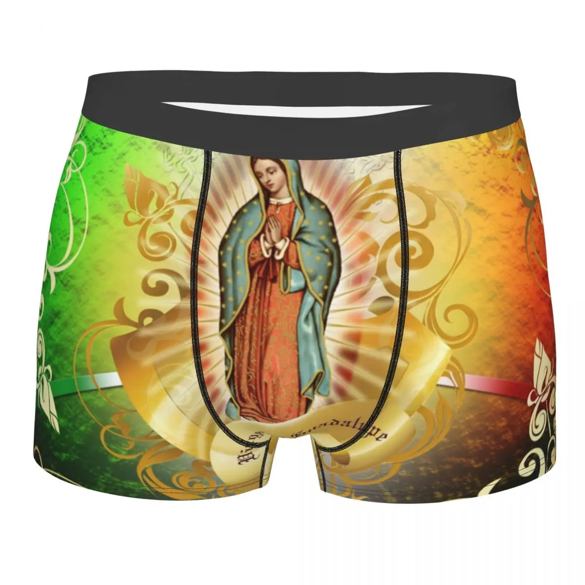 

Male Fashion Our Lady Of Fatima Virgin Mary Underwear Boxer Briefs Men Stretch Shorts Underpants