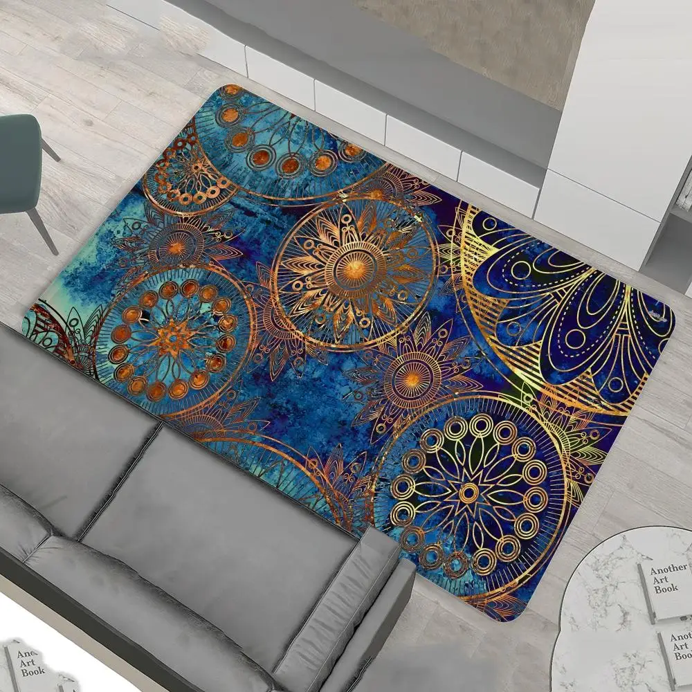 Mandala Flower Floor Mat Bath Mat Nordic Style Home Doormat Bathroom-Toilet Mats Bedroom Welcome Doormat