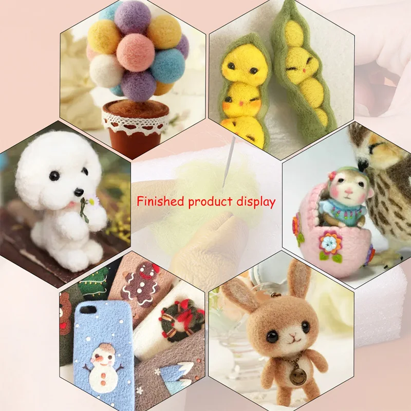 Needle Felting Kit 50pcs Needle For Felt Wool