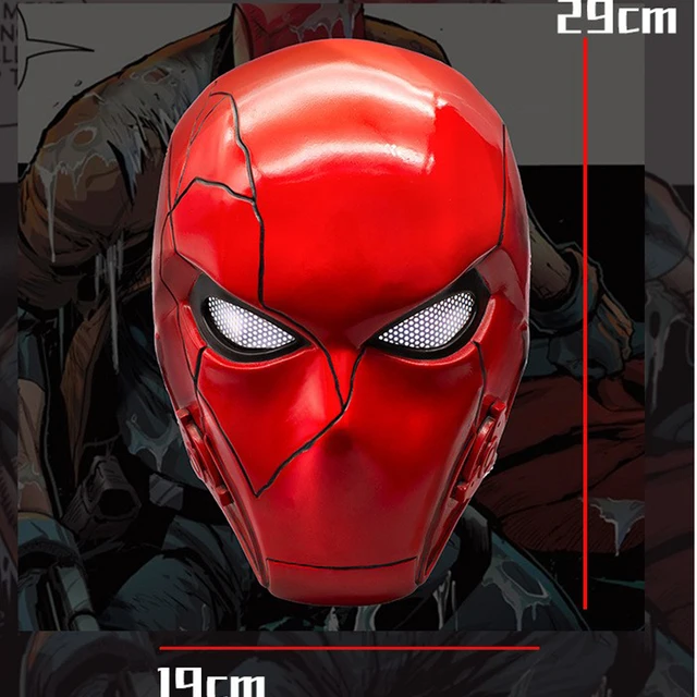 Máscara Capuz Vermelho Filme Vilão Cosplay Moreno Capuz Vermelho ...