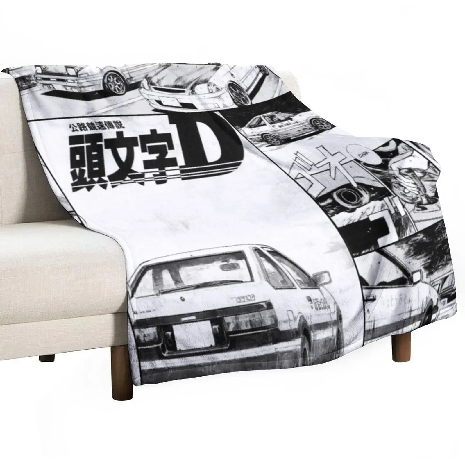 

Initial D Throw Blanket Decorative Throw For Decorative Sofa Hair Blankets