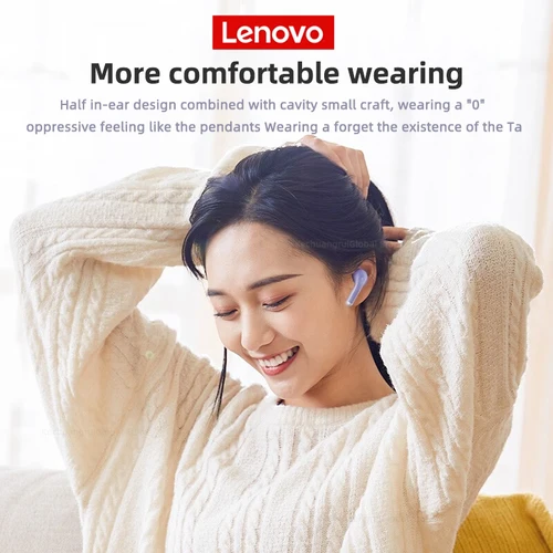 15 개 레노버 LP40 프로 100% Original 오리지널 TWS 이어폰, 무선 블루투스 이어버드, 소음 감소, 스포츠 게이밍 헤드폰, 신제품 6