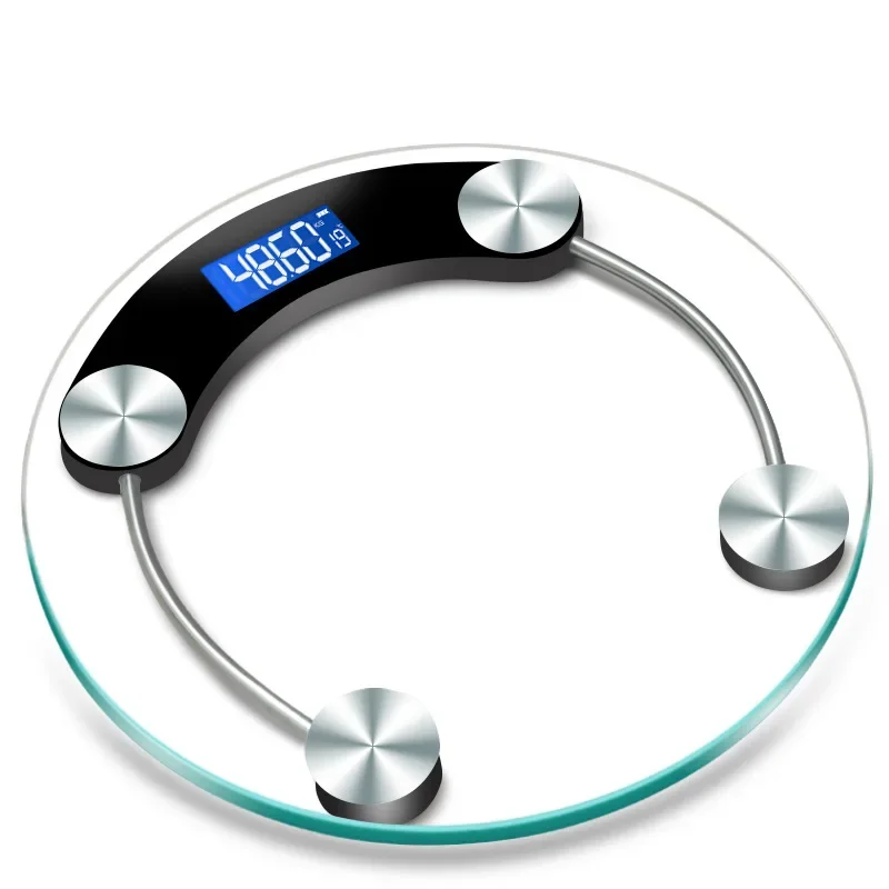 LCD Display High-Definition Digital Round Shape Bathroom Body Weight Scale 0.2-180KG Precision Floor Electronic Scales_voghion.com