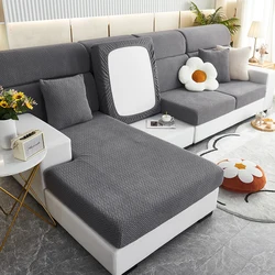 Elegant Jacquard Twill Sofa Slipcover - Elastic Furniture Protector - 1pc 4 Seater (Color  01)