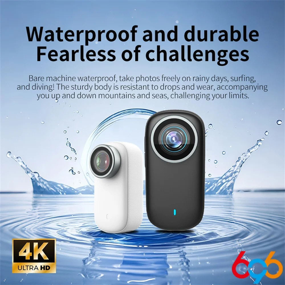 애완동물 카메라 4K WiFi 미니 썸 스포츠 카메라 IP65 방수 및 방진 스포츠 카메라, 야외 사이클링 스포츠 녹화 카메라