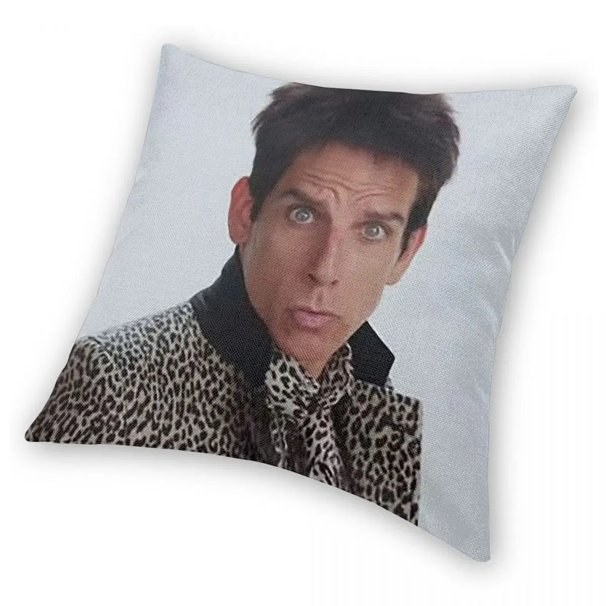 Zoolander 응시 블루 스틸 스퀘어 베개 커버 폴리 에스터 리넨 벨벳 패턴 우편 장식 베개 케이스 자동차 쿠션 커버 도매