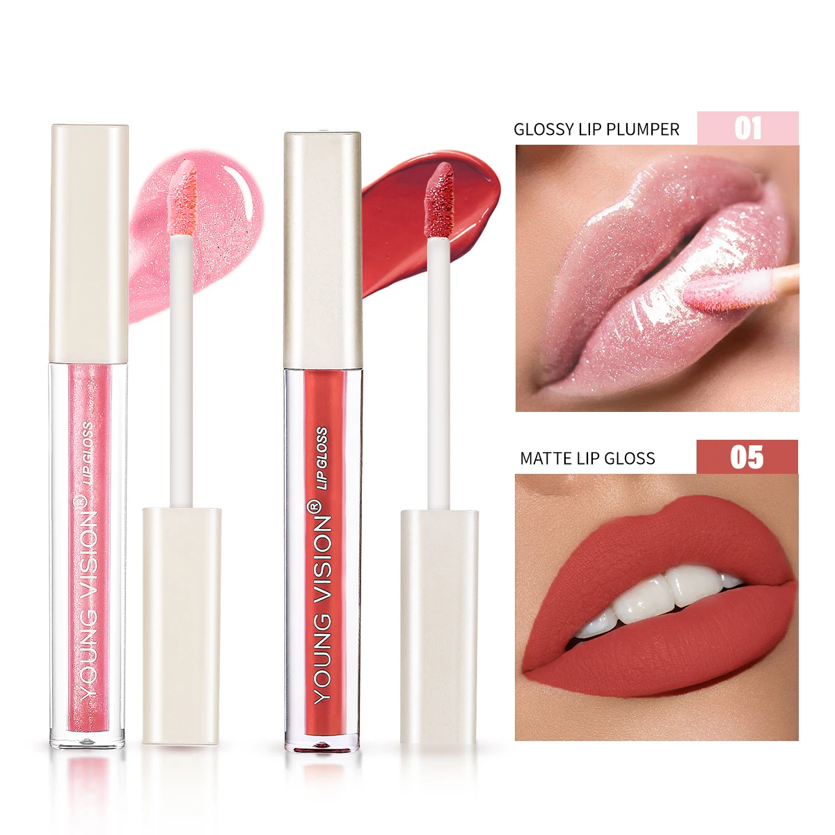 Single velvet lip gloss is not easy to stick to cups. Dudu lip gloss liquid lipstick is available in 6 colors 2