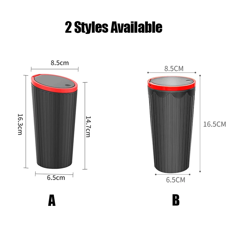 Compact Car Trash Bin and Interior Organizer