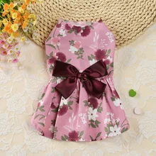 

Dog Floral Dress for Small Dogs Conch Beach Dress Dog Skirt Fashion Princess Dresses Summer for Chihuahua Dog Supplies Cosplay