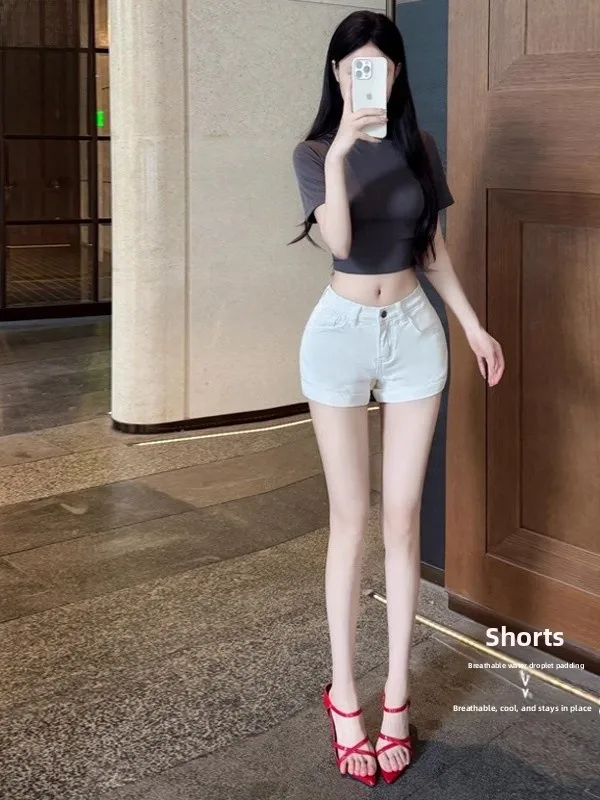 American Sle Hot Girl Low Waist Wide Hip Denim orts Women Summer New Slimming Small Size Versatile Hot Pants