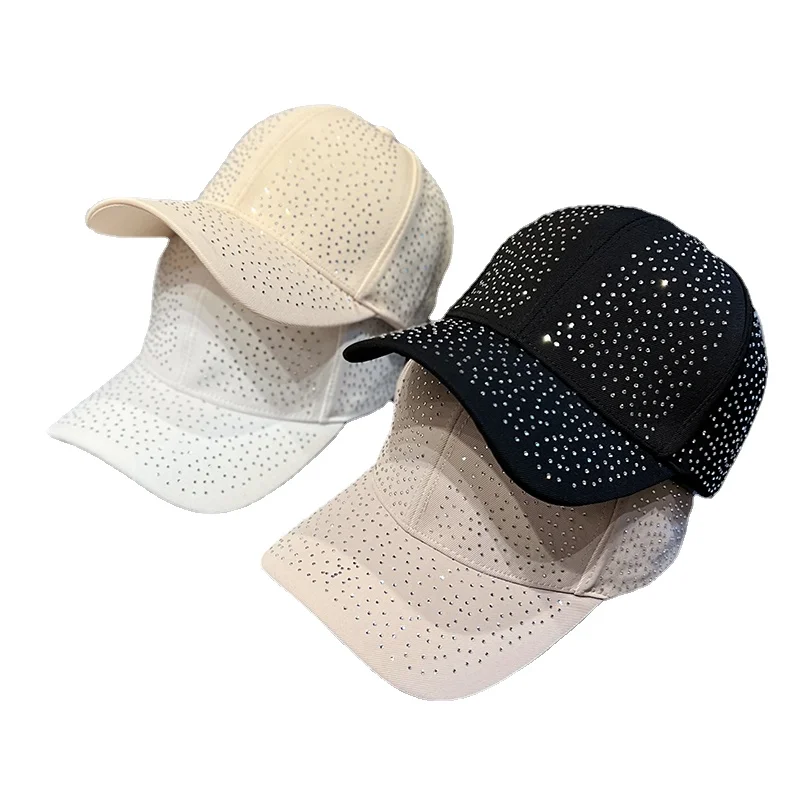 

Women's Summer Hat Diamond-encrusted Baseball Cap Everything Trendy Duck Hat Spring and Summer Sun Visor Panama Women's Hat