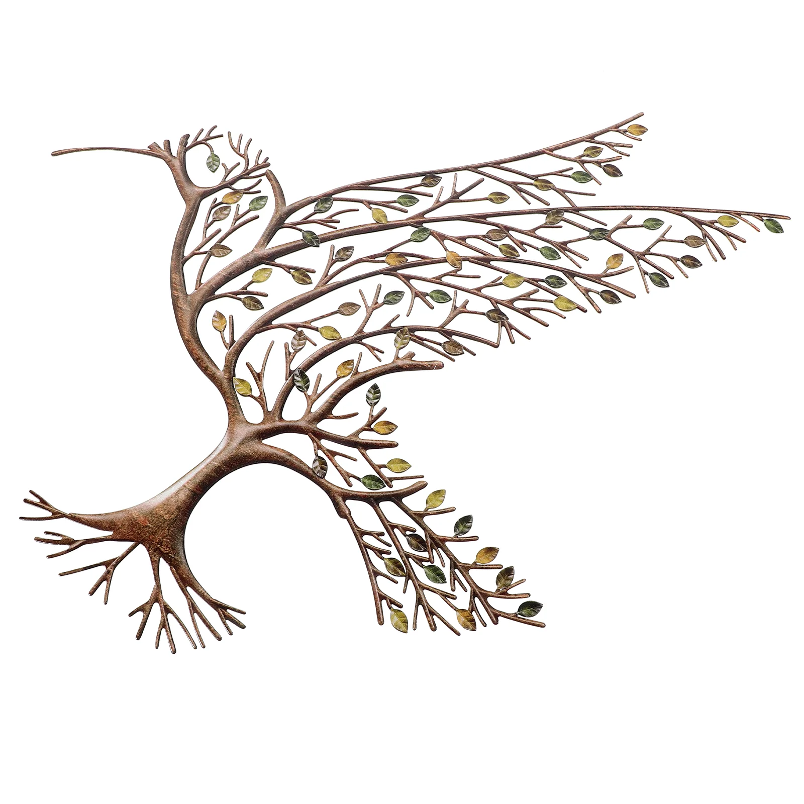 Wall Pendant Hummingbird Decoration Iron Wall Hanging Craft Ornament Decor