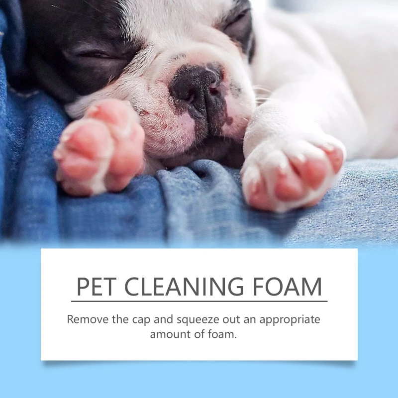 Natural Extracts Pet Paws Foam Cleanser Soothing Foam Foot Wash Cleaner for Dog