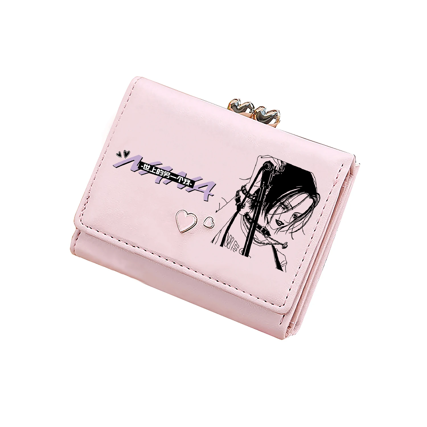 ナナアニメショートコイン財布女の子ピンク ID カードホルダー素敵な財布女性マネーバッグ女性クラッチ - AliExpress  かわいい女性カードホルダー 女性 漫画 カードホルダー シンプル マルチカード スモールカードホルダー 財布(色:ピンク、サイズ