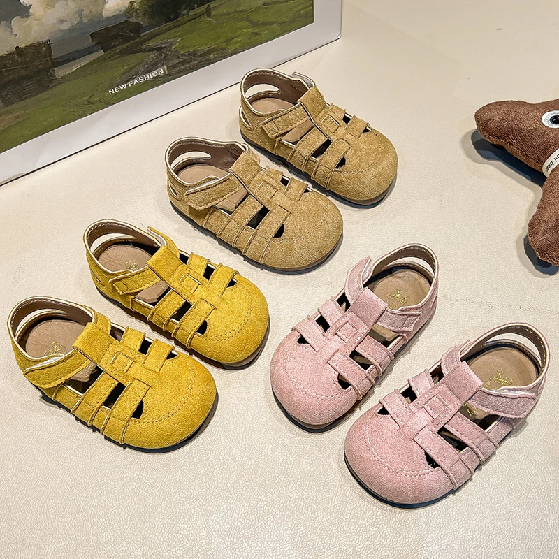 Girls Summer Sandals Non Slip Rome Style Toddler Beach Shoes