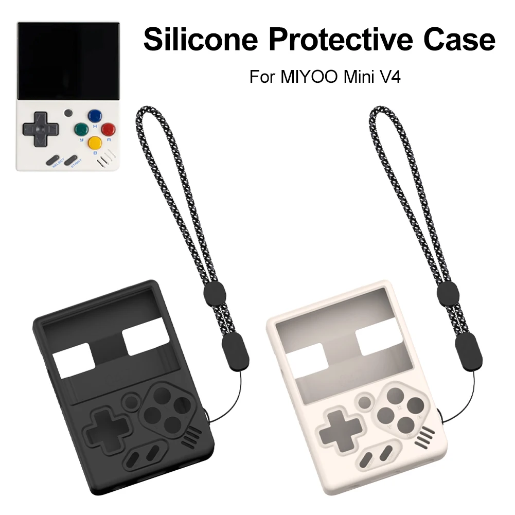 Silicone Protective Case with Lanyard for Mini Game Console