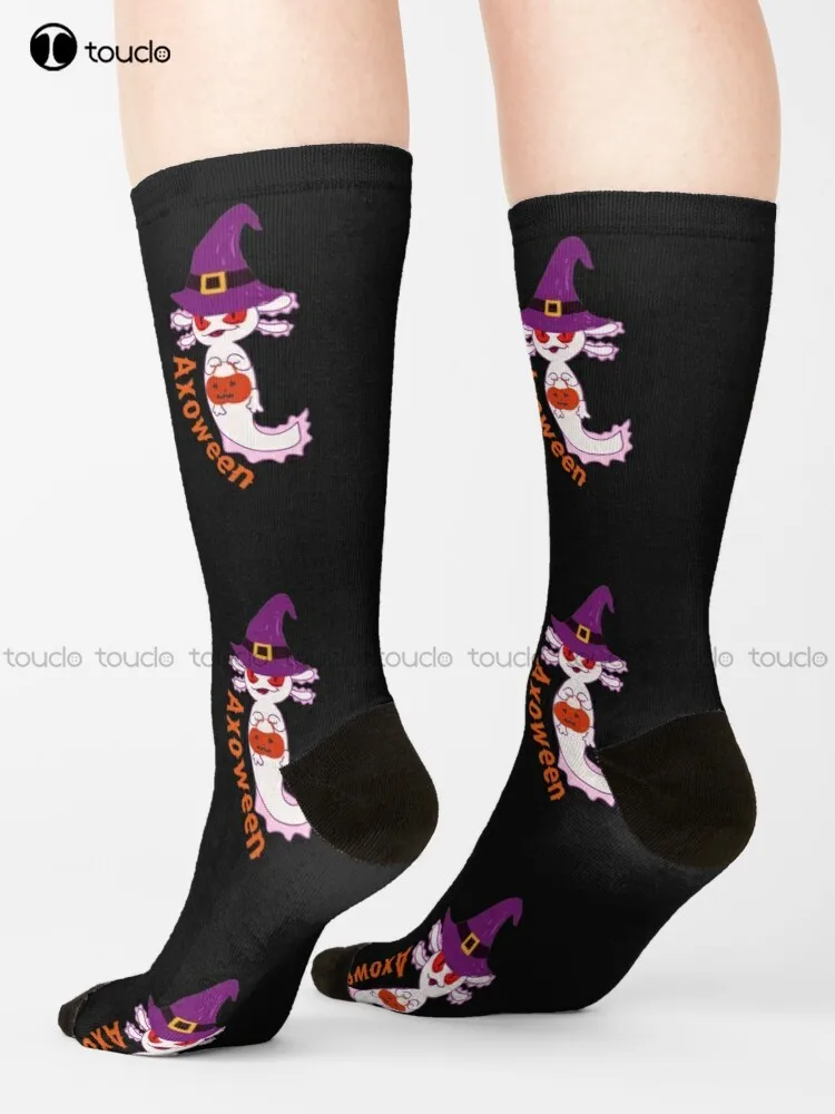 

Axolotl Halloween Costume Socks Sock Boots Streetwear Harajuku Personalized Custom Unisex Adult Teen Youth Socks Retro Colorful