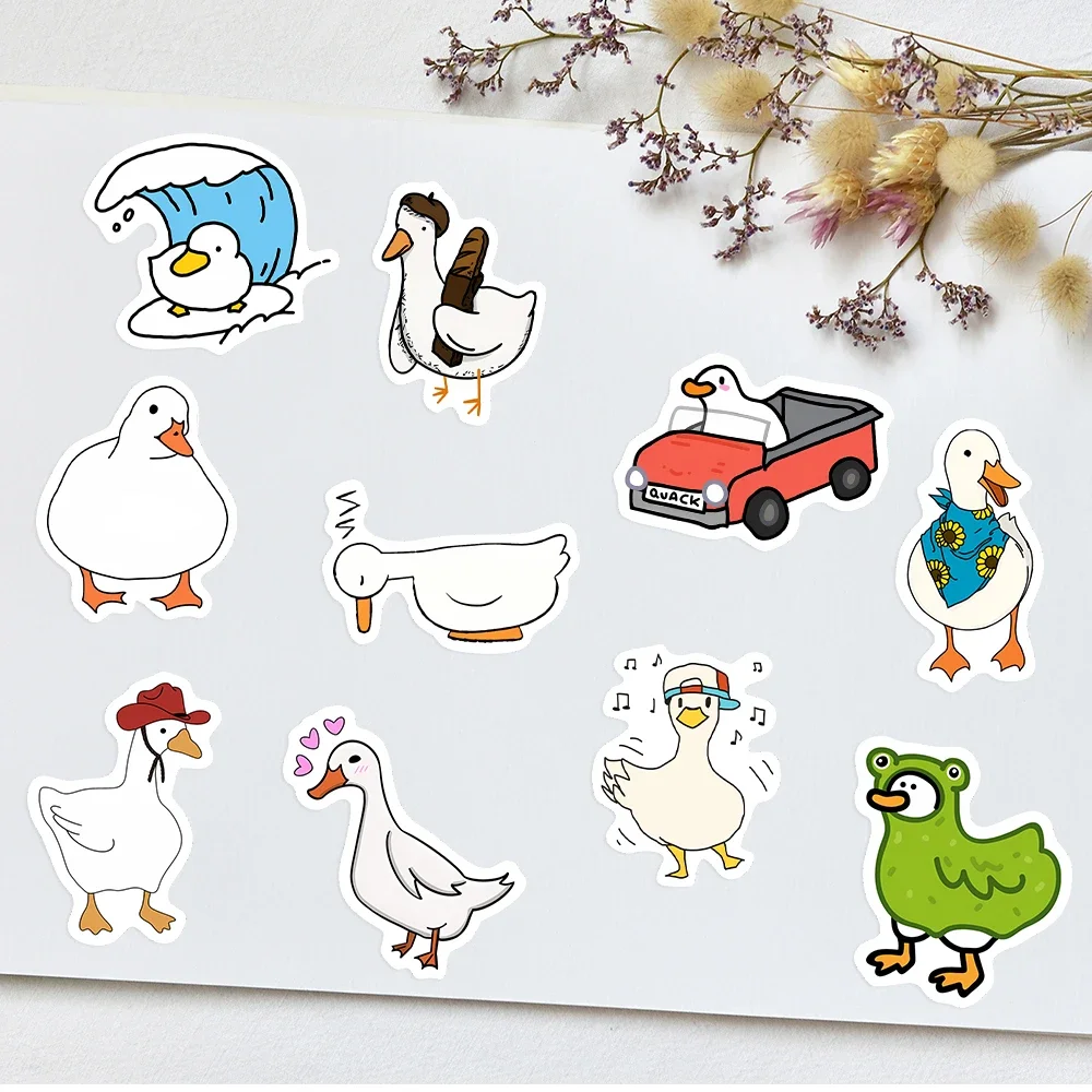 Funny Cartoon Goose duck Stickers DIY Toy Gift Decorative Graffiti Decal For Phone Luggage Laptop Bottles Scrapbook Waterproof cartoon stickers decorative stickers self adhesive stickers paper stickers adhesive stickers decorative labels stickers animal stickers cartoon sticker