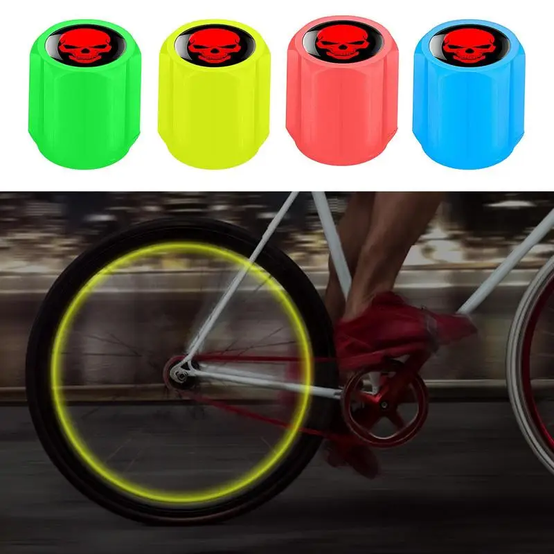 

Car Tire Air Nozzle Caps Night Self-Luminous Universal Vehicle Accessories Safe Material For Trucks SUVs Bicycles Motorcycles