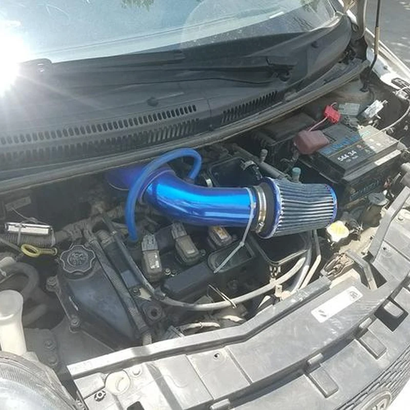 Universal 3" 76mm Car Refitted Winter Mushroom Head Air Filter Intake Pipe Filter High Flow Air Aluminum Pipe Kit air intake kit
