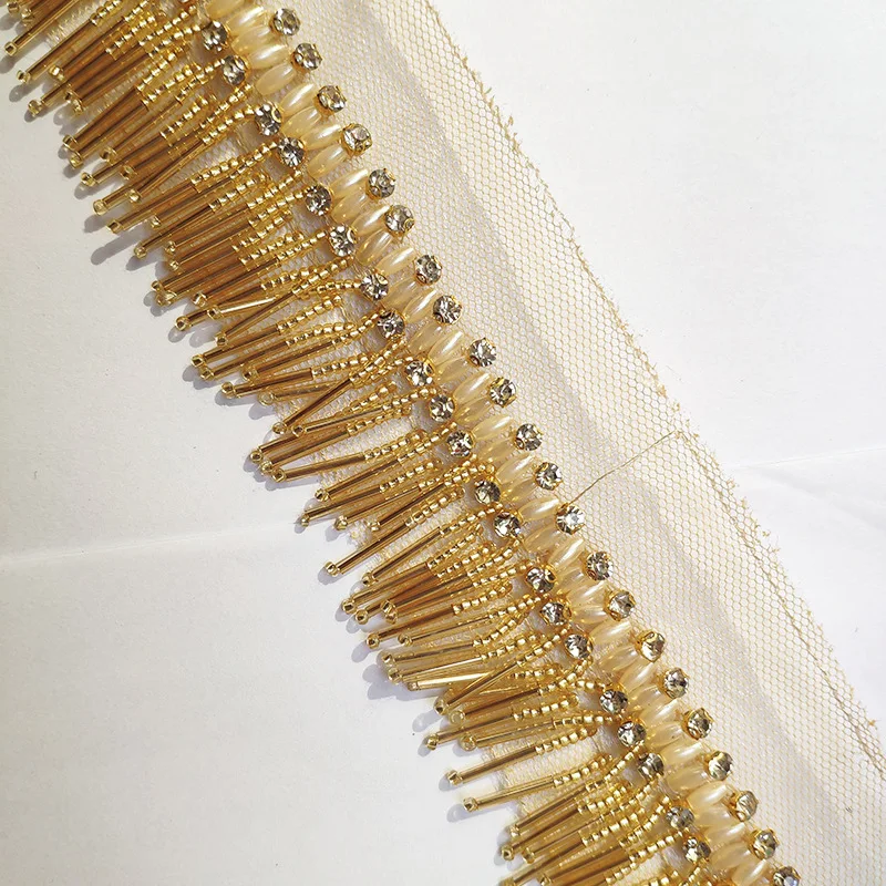 4Centimeter Short Beard Bead Tassel Lace Shoe Hat Decoration Belt Wedding Dress Garment Accessoriesdiy