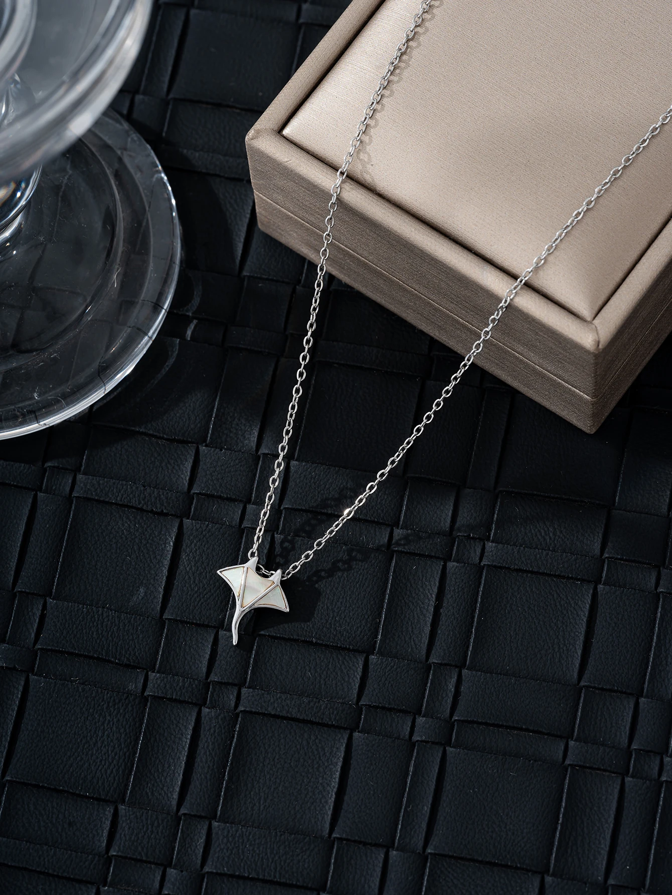 Simple Bat Pendant Womens Necklace
