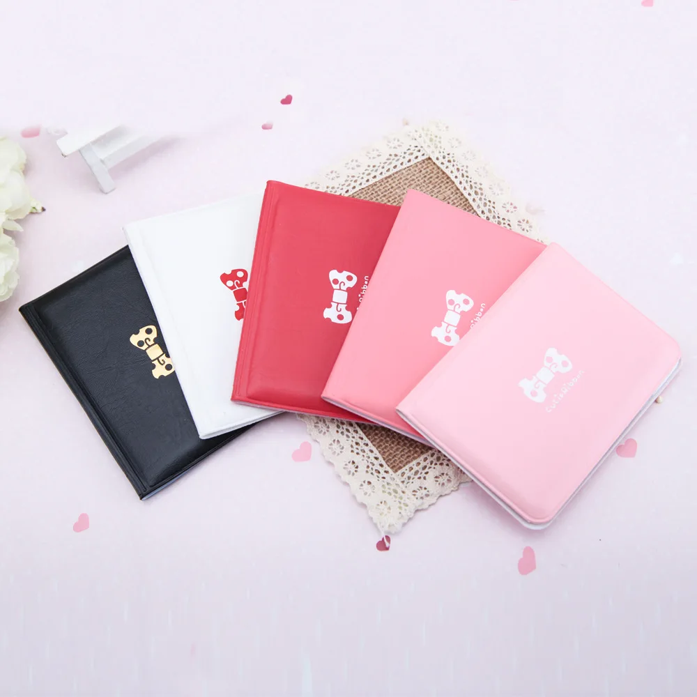 Cute Bow Card Holder PVC Women Bow Bone 12-Slot Card Case Fashion Minimalist Korean Style Card Wallet