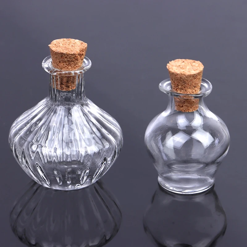 1:12 Dollhouse Miniature Storage Tank Glass Bottle With Cork Cover Mini Tiny Jar Flower Vases Model Toys Doll House Decor Access glass bottles,mini glass bottles,mini perfume bottles,mini storage boxes