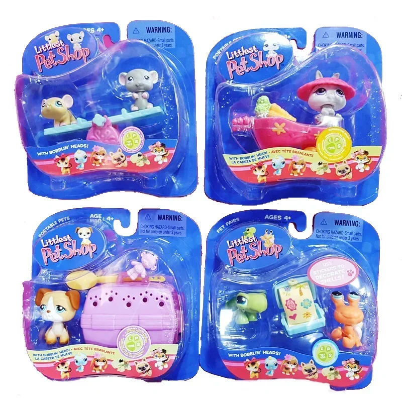 

Hasbro Littlest Pet Shop Bobbling Heads Doll Pets Animal House Doll Action Figure Toys Children Chrostmas Gifts