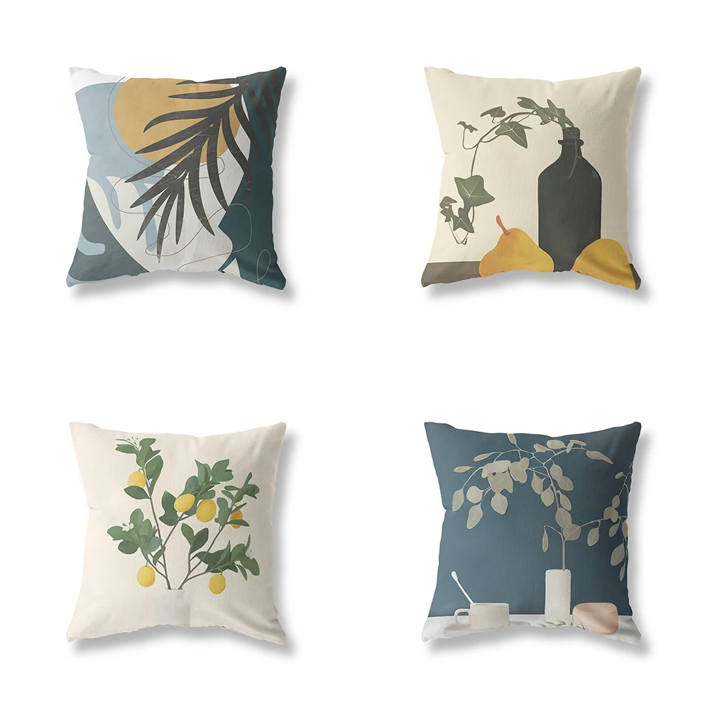 

Home Decor Abstract Art Print Cushion Cover Soft Polyester Pillowcase Bedroom Car funda de almohada