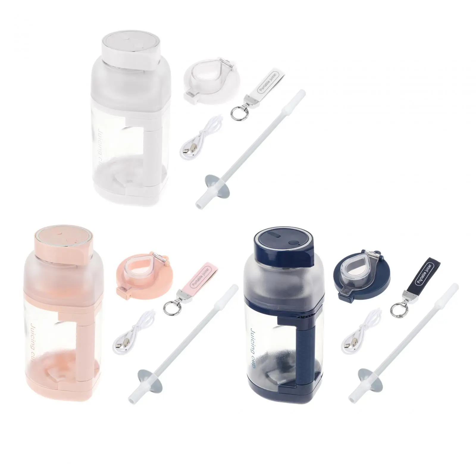 

Electric Juicer Blender 1.5L Rechargeable Quick Juicing Personal Mini Blender for Fruits Smoothies Vegetables Picnic Camping