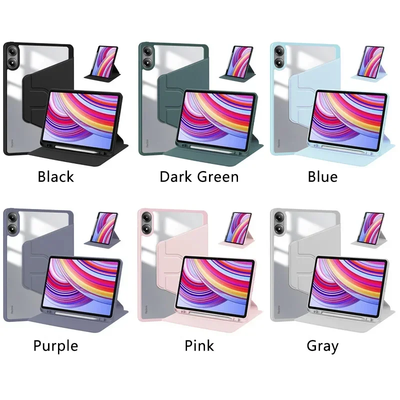 360 Rotating Tablet Cover with Pencil Holder