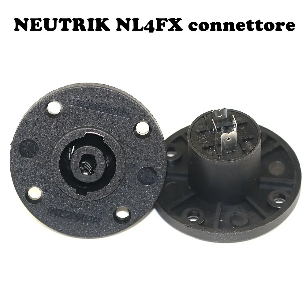 NEUTRIK NL4MPR altoparlante svasato с боковыми краями G rotonda nera a quattro core NL4FX NL4FC altoparlante/altoparlante presa Audio