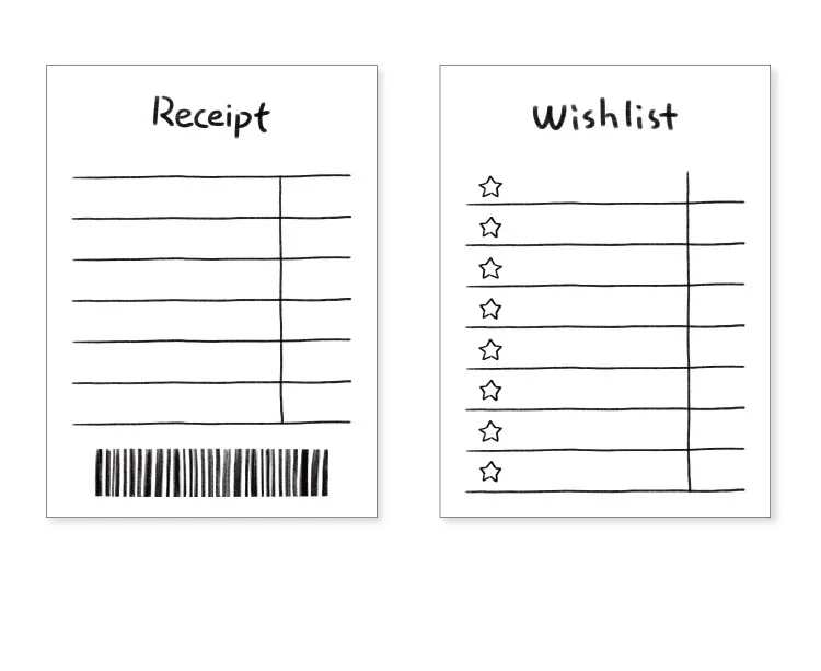 Mini-Basic-Notizblock, tragbar, 50 Blatt Papier, Wunsch-Checkliste, To-Do-Notiz, Büro, Schule, A7430 – Detail 3