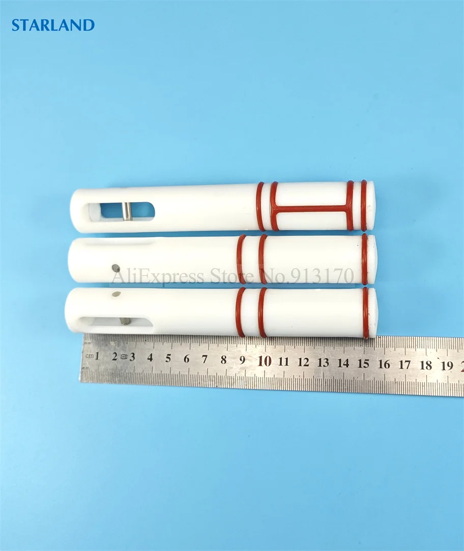 Piston Valve Stems Spare Parts 3 Pieces Valve Rods Of ZM Soft Ice Cream Machines Replacement Fittings With Red Sealing Rings