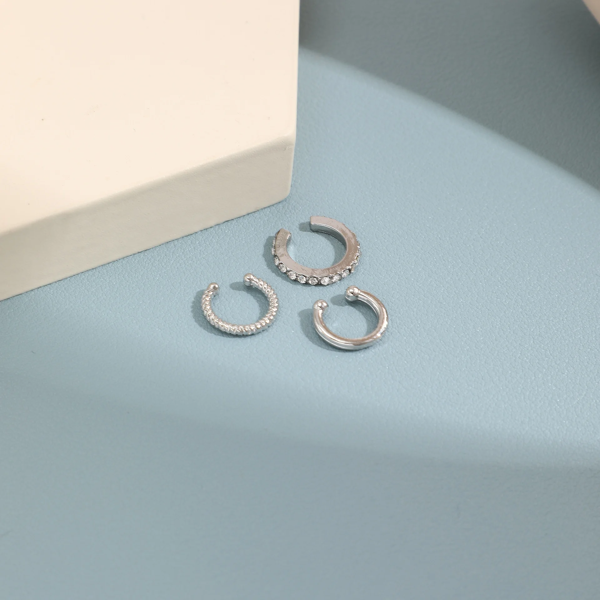 3PCS Non-Piercing Ear Cuff Earrings for Women and Teens-ear clip earrings,clip earrings,ear clip,ear accessories