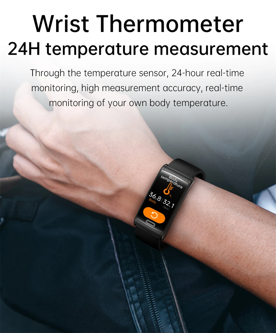 2023 Blood Sugar Smart Watches Men ECG+PPG Heart Rate Blood Pressure Fitness Bracelet IP68 Waterproof Smartwatch For Android ios