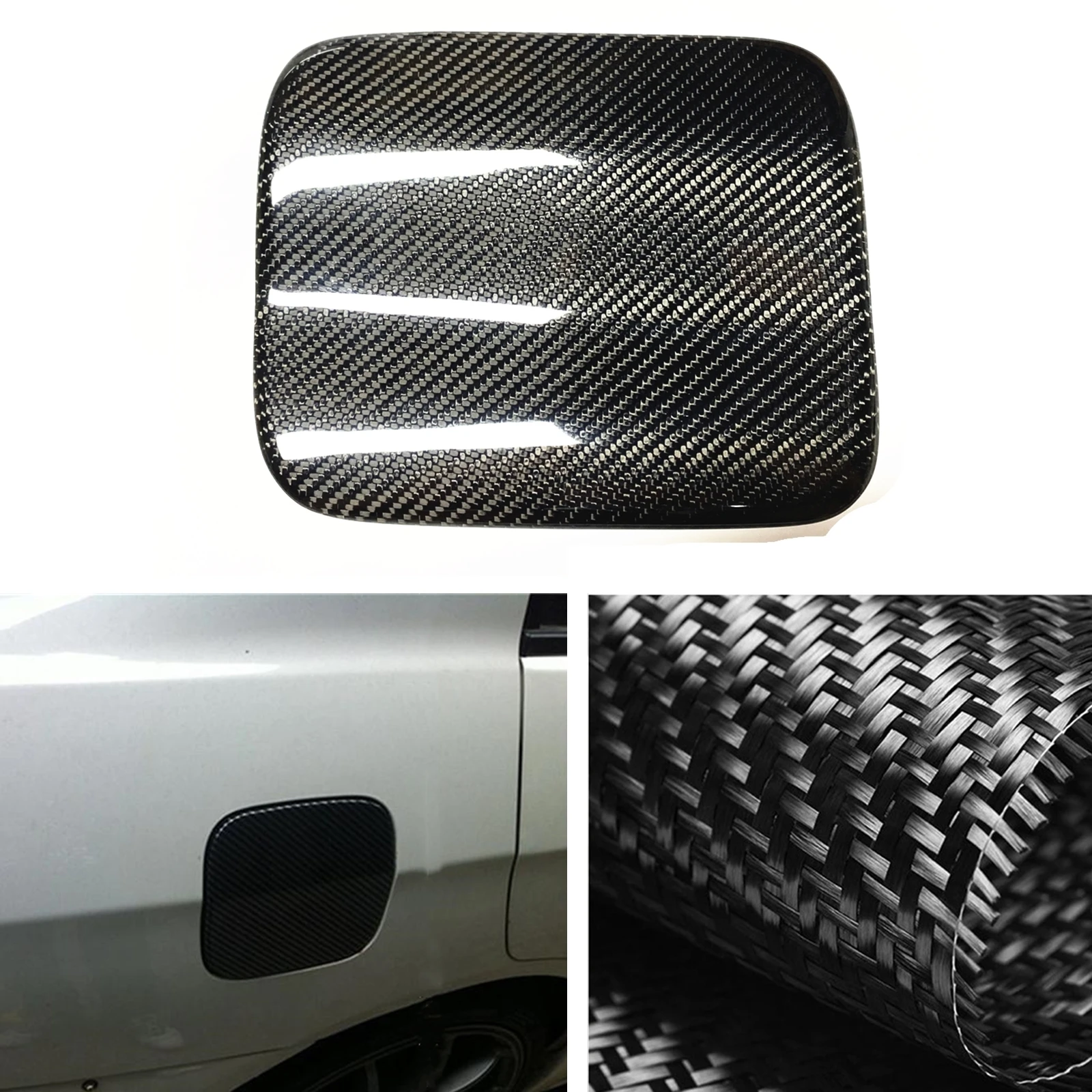 

Car Fuel Gas Door Cap Cover Trim Oil Filler Port Sticker Carbon Fiber For Subaru Impreza WRX STi 2004-2007