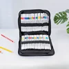 Black Canvas Bag Marker Pens Special Pencil Bag Large Capacity Storage Bag Stationery Pencil Bag 1