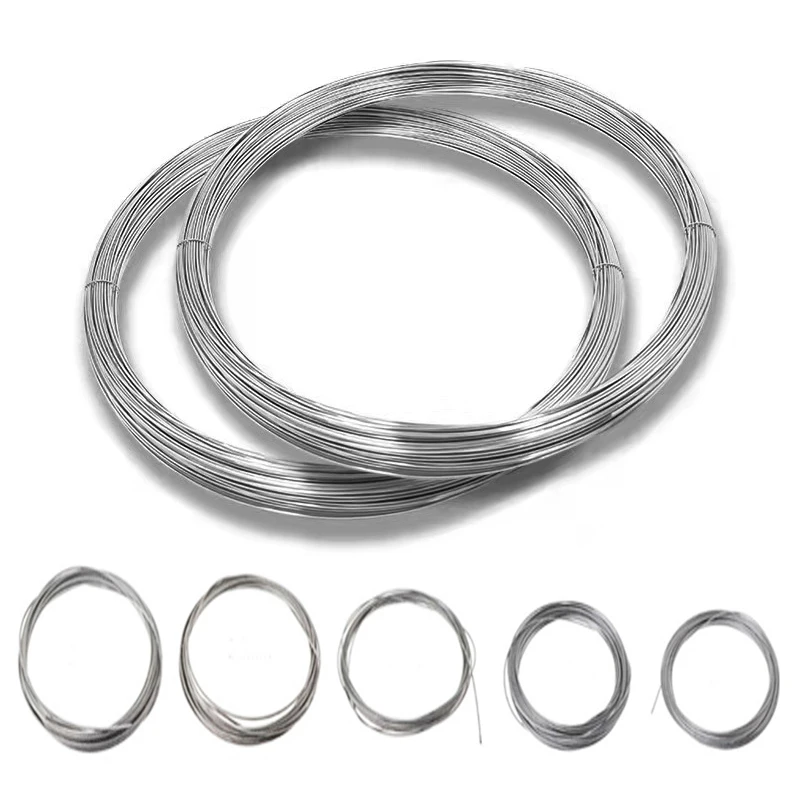 Stainless Steel Wire 1-100m 304 Diameter 0.02-3mm Single Strand Rust Prevention