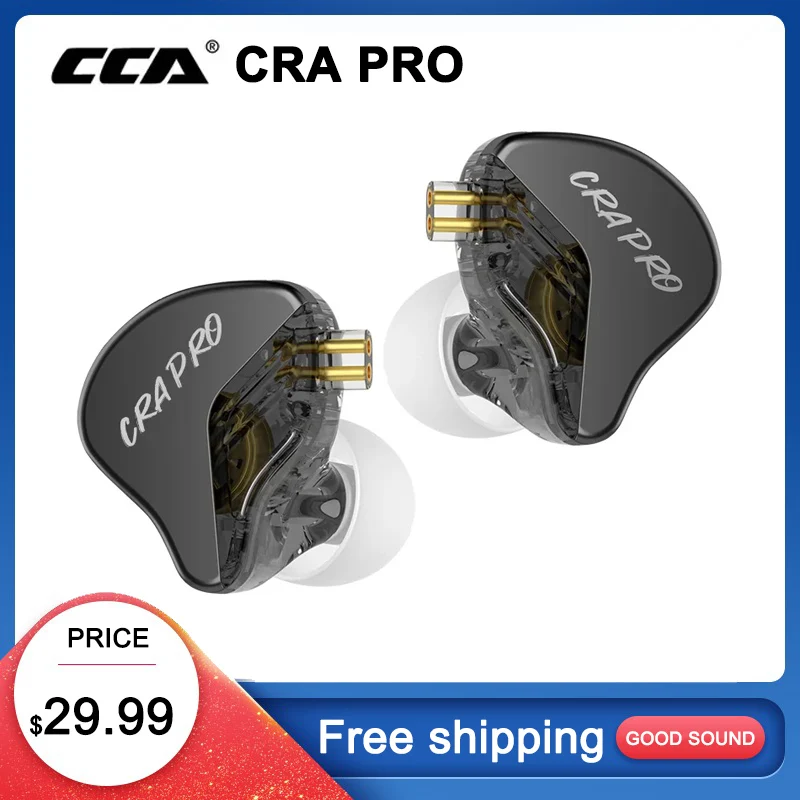 

CCA CRA PRO HIFI Earphones DLC Diamond Diaphragm Dynamic Earbuds Headphone Sports Music Game Headsets 2PIN Cable CRAPRO