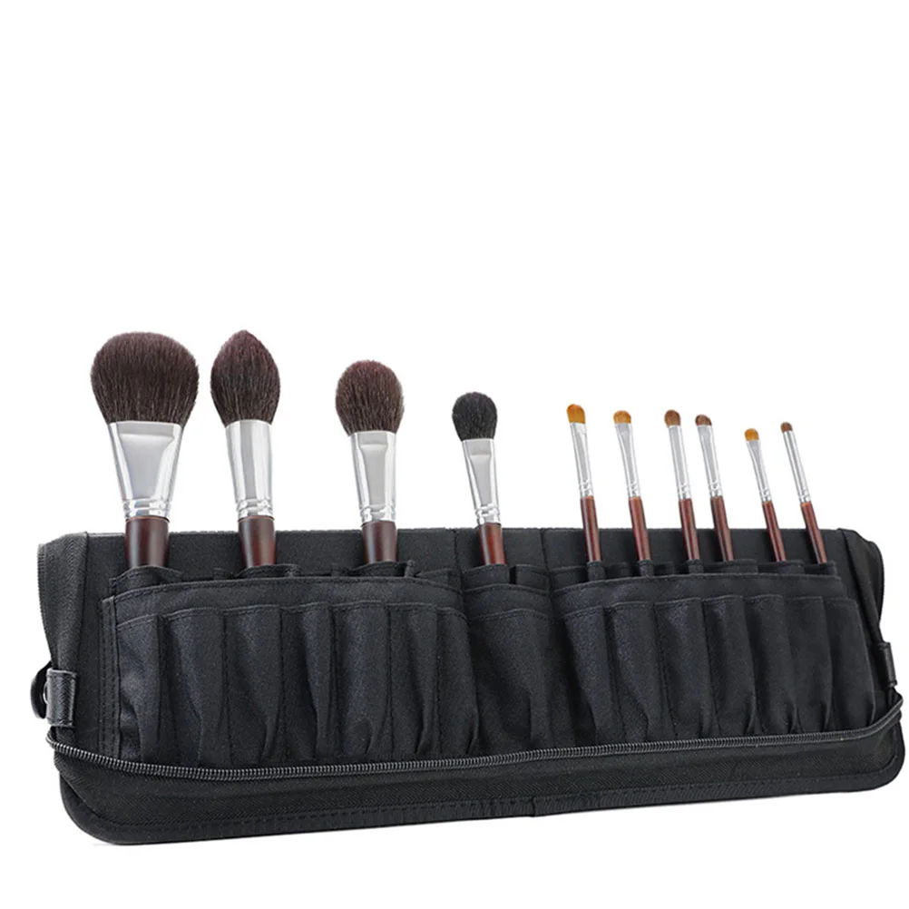 

Foldable Makeup Brush Bag Makeup Brush Holder Large Capacity Makeup Organizer Travel Case Pouch Cosmetic Toiletry Pouch