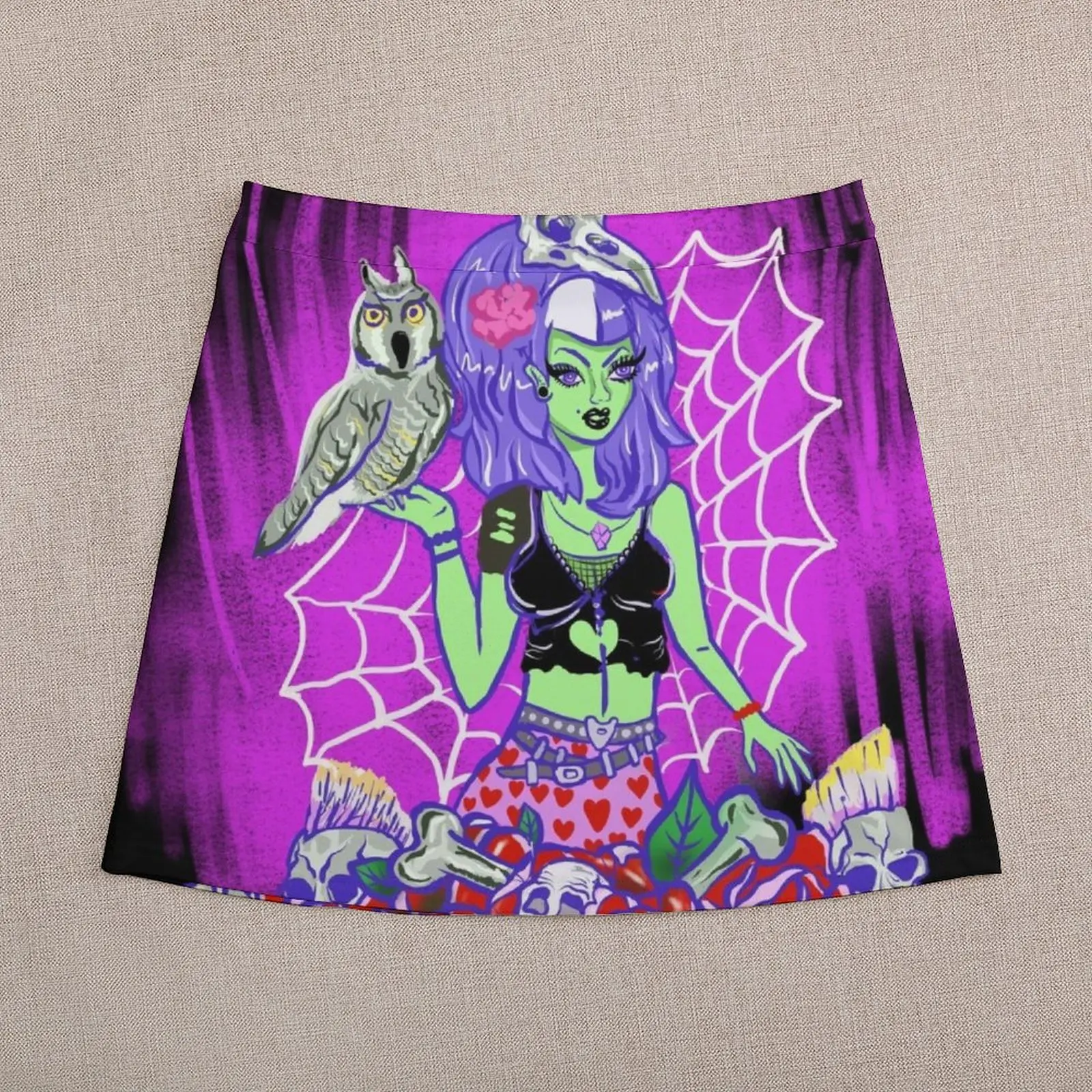 Pyschobilly Rockabilly Punk Rock Pinup Girl Mini Skirt skirts for woman skirts for women 2024