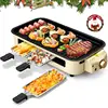 Pukomc Electric Smokeless Indoor Grill, Non-Stick Cooking Removable Plate, Portable Korean BBQ Grill with Removable Temperature 1
