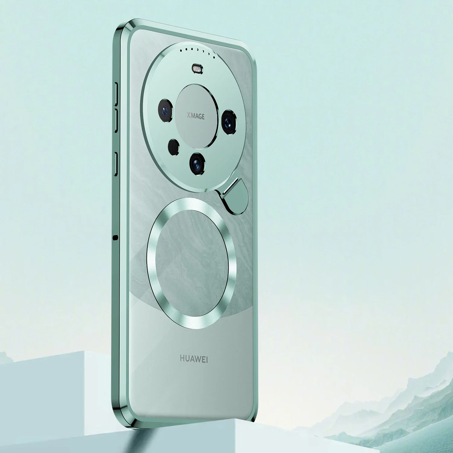 Metal Magnetic Magsafe Case For Huawei Mate 60 Mate60 Pro + Aluminium Alloy Perfume Back Cover Mate60 Mate 60 Pro + Coque Fundas