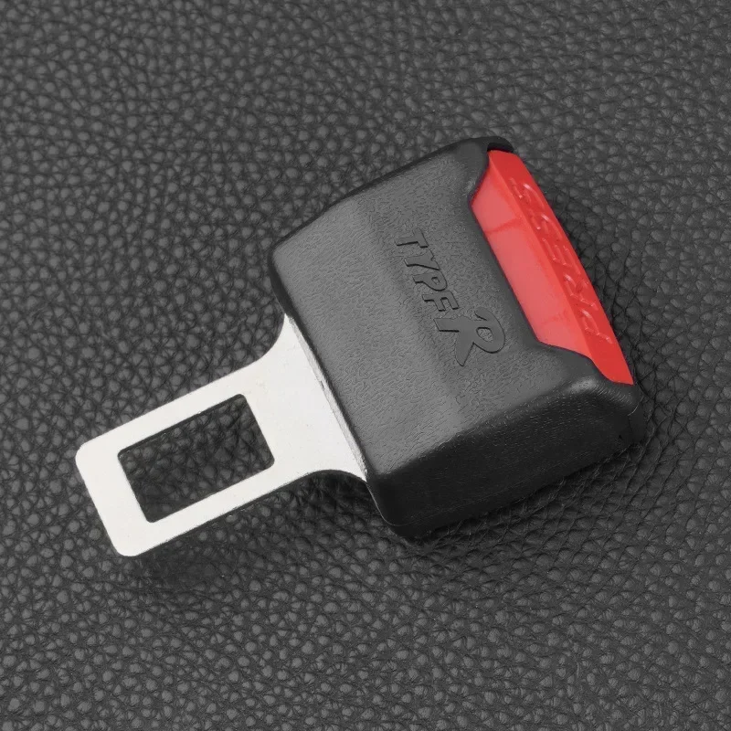 Car Seat Belt Clip Extender Safety Buckle Plug Black Plastic Metal