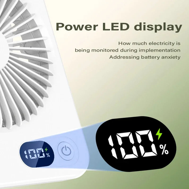 USB Mini Portable Fan Desk Fan Operation 4 Speed Wind Standing Fans Air Circulator Fan Mini USB Ventilator Fan for Office Home